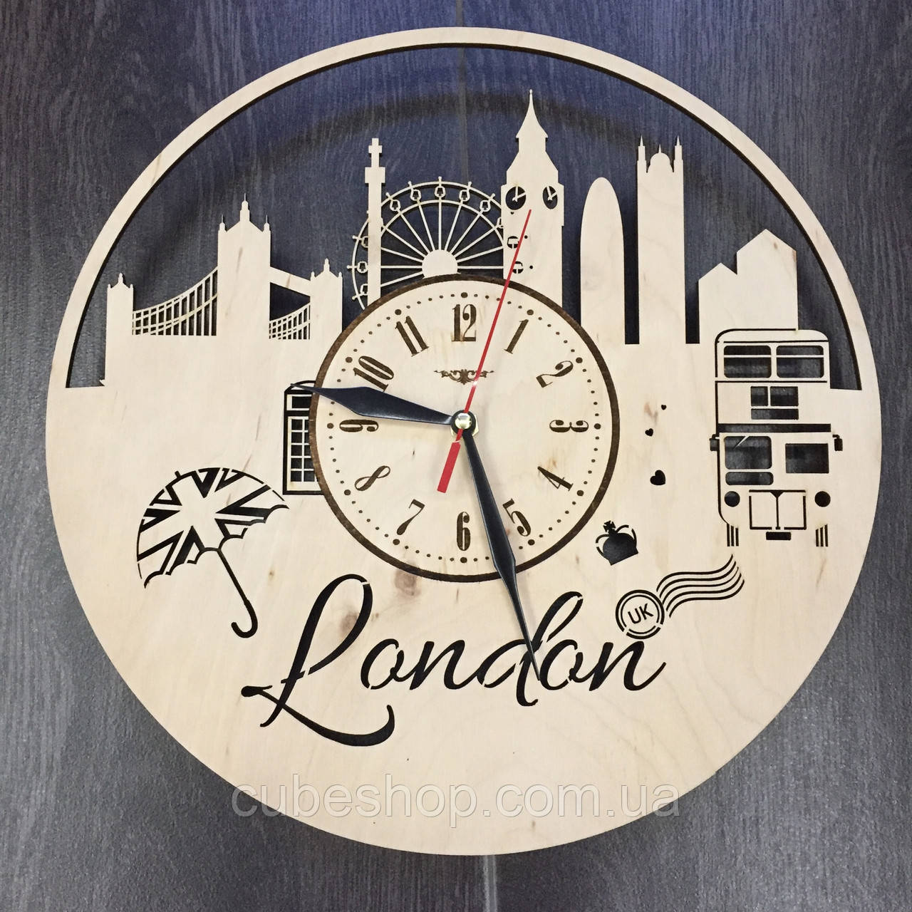 Арт годинник настінний Лондон