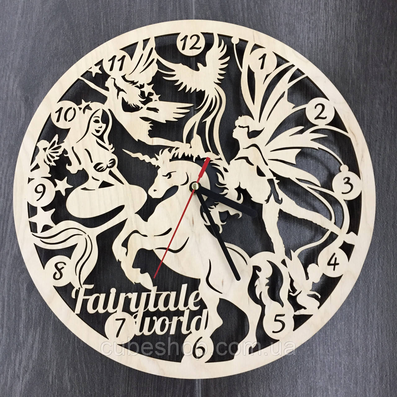 Дитячий настінний годинник Казковий світ, фото 1