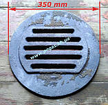 Решітка чавунна кругла титан буржуйка, тандир, печі, мангал, 350 мм колосник, фото 4