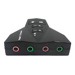 USB- Звукова карта PD560 7.1 Channel ноутбук/комп два канали (подвійний аудіо-мікрофон-виходи)