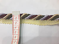 Шнур кант декоративный витой Шнур вшивний меблевий 12 мм кольоровий