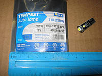 Лампа LED (tmp-11T10-12V) б/ц габарит и панель приборов T10 доп. сопротивление 2SMD W5W 12V WHITE <TEMPEST>