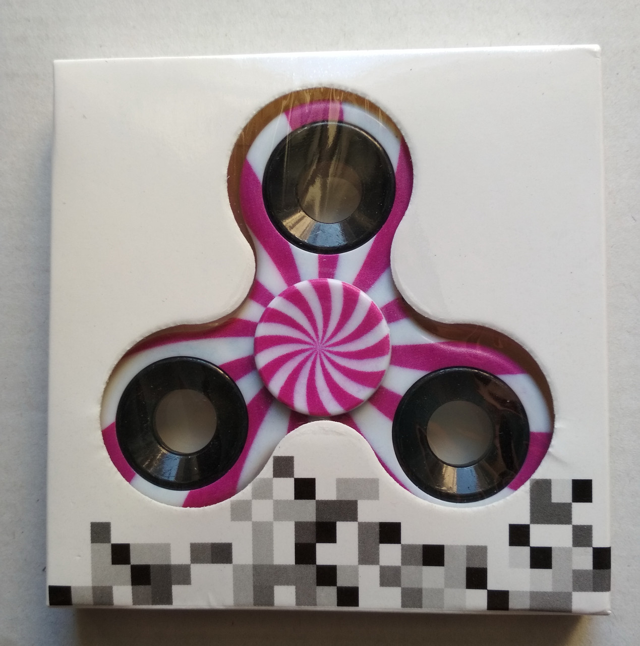 Спінер, Спінер, Спінер, Fidget spinner. різнобарвний рожево-білий