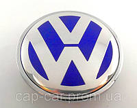 Колпачки заглушки для литых дисков Volkswagen "BLUE" 3B7601171 (65мм)
