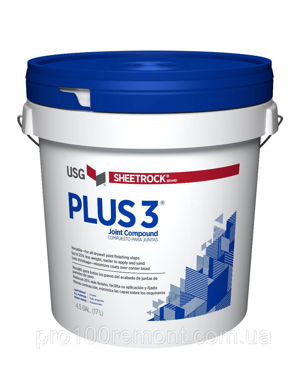 Шпаклевка Sheetrock Plus 3, 20кг, США - фото 1 - id-p586928334