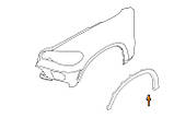 Кліпса кріплення підкрильника, арки, бампера BMW X1 E84, X3 F25, X5 E53, E70, G05, X6 E71, G06, X7 G07, XM G09, 07142151750, фото 5