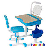 Комплект FunDesk Парта та стілець-трансформери Capri Blue, фото 6