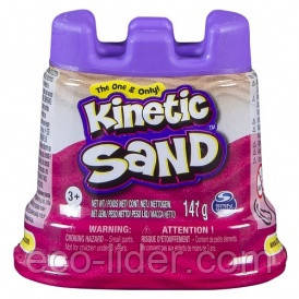 Пісок для дитячої творчості - KINETIC SAND МІНІ ФОРТЕЦЯ (рожевий,141 г)