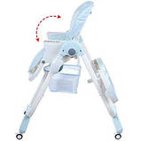 Дитячий стільчик для годування Bambi Блакитний Dolce (M 3236-4) з м'яким сидінням, фото 2