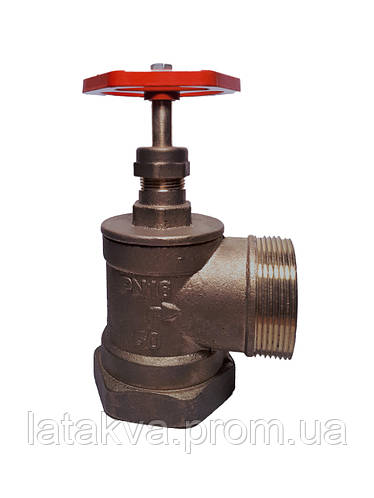Кран (вентиль) пожежний кутовий DN50 PN16 (Короткий шток), ціна 550 грн ...