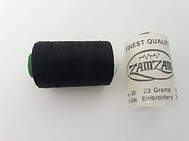 Нитки шовкові віскоза, для ручної і машинної вишивки, для китичок, для сережок. Індія Чорні.