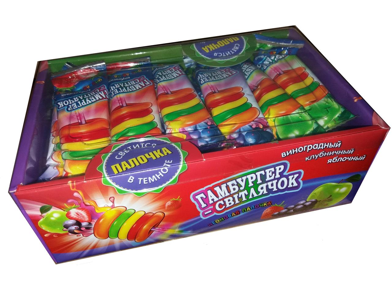 Леденец на палочке Гамбургер - светлячок 30 шт Prestige, цена 162.60 грн - Prom.ua (ID#587169009)