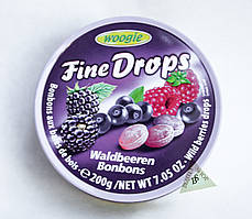 Fine Drops Woogie льодяники зі смаком лісових ягід 200 г