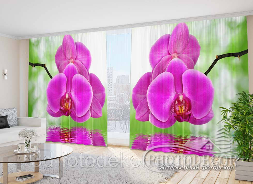 3D Фото Штори "Малинова гілка" - Будь-який розмір. Читаємо опис!