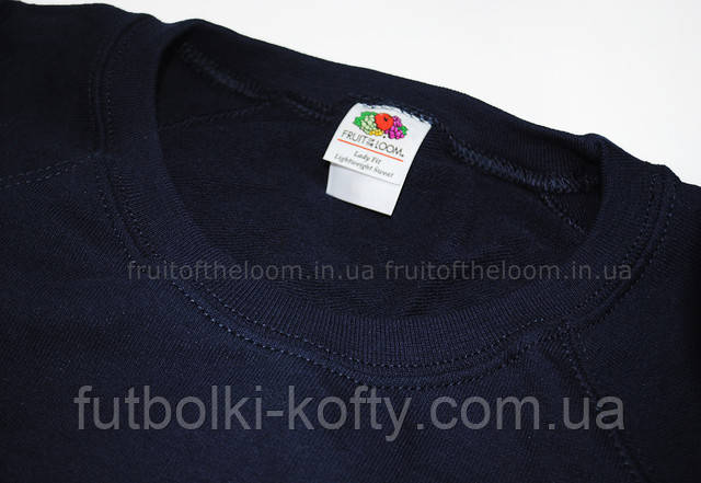 Женский глубоко тёмно-синий свитшот 