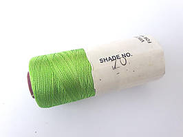 Нитки шовкові віскоза, для ручної і машинної вишивки, для китичок, для сережок. Індія.Салатовий № 70