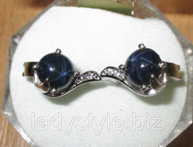 Витончені срібні сережки із зірчастими сапфірами від студії LadyStyle.Biz срібні сережки купити прикраси сапфір зірка зірчастий купити