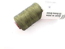 Нитки шовкові віскоза, для ручної і машинної вишивки, для китичок, для сережок. Індія. Оливкові темні № M