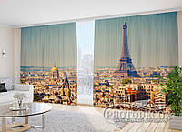 Фото Шторы "Париж на ладони" - Любой размер, читаем описание!