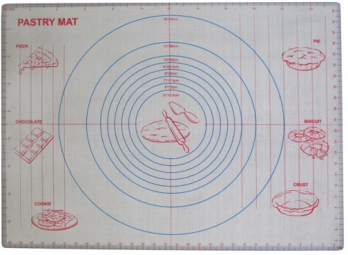 Килимок кондитерський для випікання та розкочування тіста 60x46сm