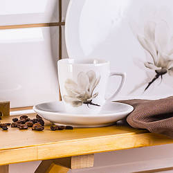 Чашка з блюдцем 100 мл (Любяна LUBIANA/ Магнолія)