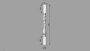 Балясина 3 — 900х78х78 мм, фото 2