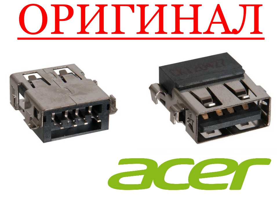 Роз'єм гніздо USB Acer 5552, 5552g, 5742, 5742g, 5741, 5741g, 5252, 5252g