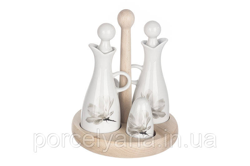 Набір для спецій на дерев"яній підставці (Любяна LUBIANA / Магнолия), фото 1