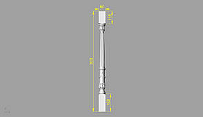 Балясина 9 - 900х60х60 мм, фото 2