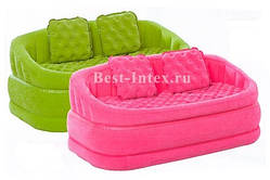 Надувний диван Intex 68573G (Зелений) інтекс( 157 х 86 х 69 див.) київ
