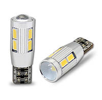 Світлодіодна автолампа T10(W5W) 8PCS 5630 +3W Cree XBD White (300Lm)