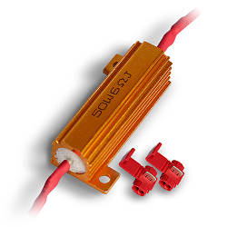Резистор-обманка 50W 6 Om (Ω) для автомобільних світлодіодних ламп