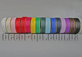 Стрічка репсова із золотим люрексом 2,5 см 25 ярд