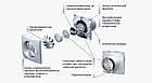 Вентилятор ВЕНТС 100 Квайт алюм. лак, фото 2