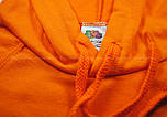 Худі чоловіча оранжева кофта з капюшоном легка Lightweight hooded sweat Fruit of the Loom,2XL, фото 2