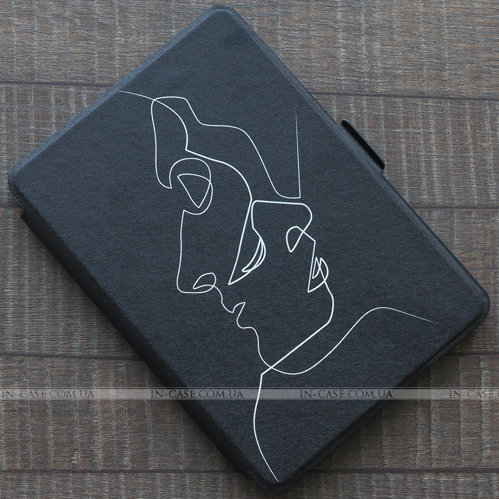 Обкладинка Slimline Print для Amazon Kindle 6 2016 Faces Black, фото 1