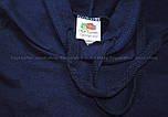 Худі чоловіча синя кофта з капюшоном легка (глибокий темно-синій) Lightweight hooded sweat Fruit of the Loom,2XL 50, фото 3