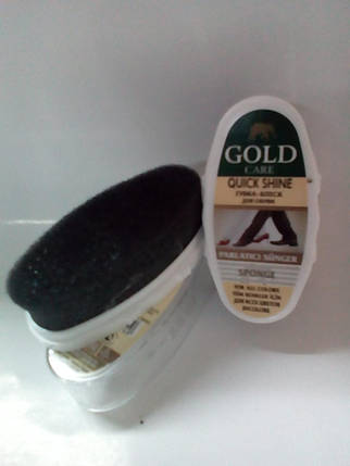 Губка-блиск міні овальна безбарвна Goldcare (4949), фото 1