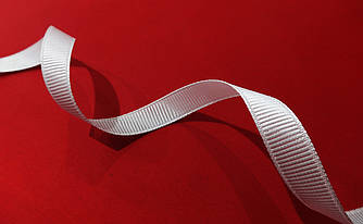 Стрічка репсова 10 мм біла