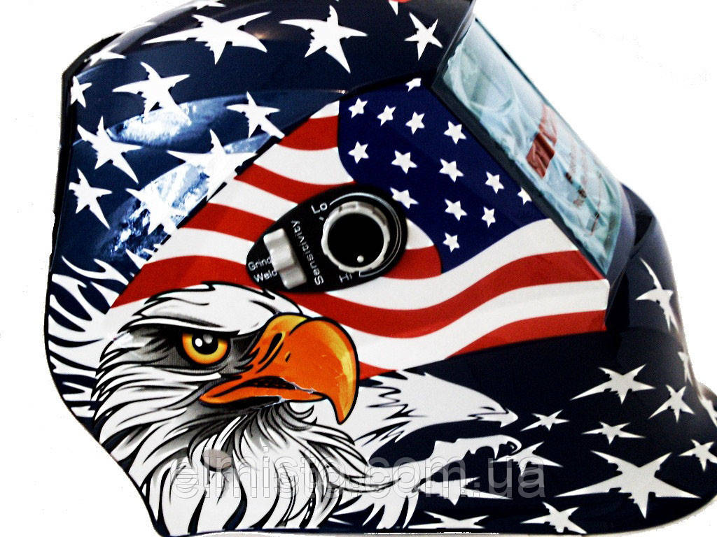 Маска сварщика Хамелеон ARTOTIC SUN7B Американский флаг премиум-класса - фото 4 - id-p41462079