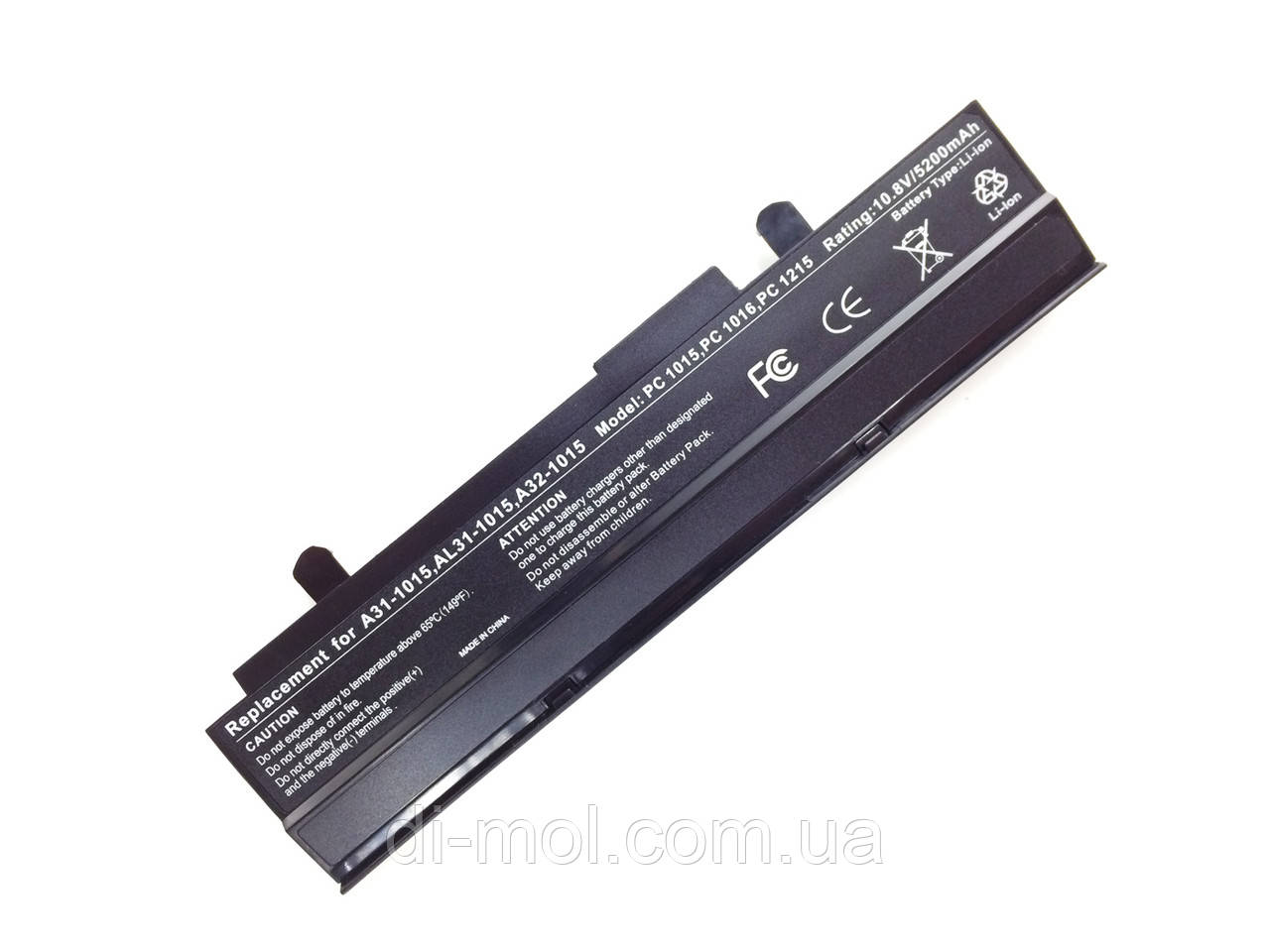 Аккумуляторная батарея для Asus Eee PC 1011, 1015, 1016, 1215, Lamborghini VX6 series 5200mAh black 11.1 v - фото 1 - id-p41964610