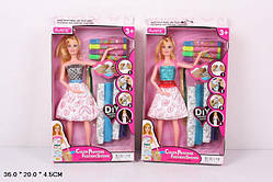 Лялька типу Барбі 901 Модельєр на шарнірах короб.