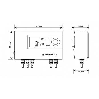 Термоконтролер Euroster e11M змішувального клапана, фото 2