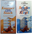 Німецький шоколад Chateau Knusper Milch Riegel молочний зі шматочками фундука та кукурудзяними пластівцями 200 г., фото 3