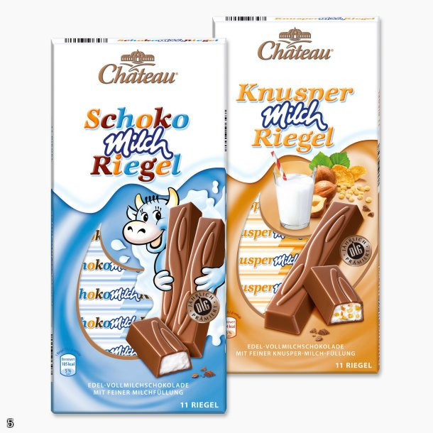 Немецкий молочный шоколад Chateau Schoko Milch Riegel / Детский шоколад с молочной начинкой 200г. - фото 3 - id-p28627756