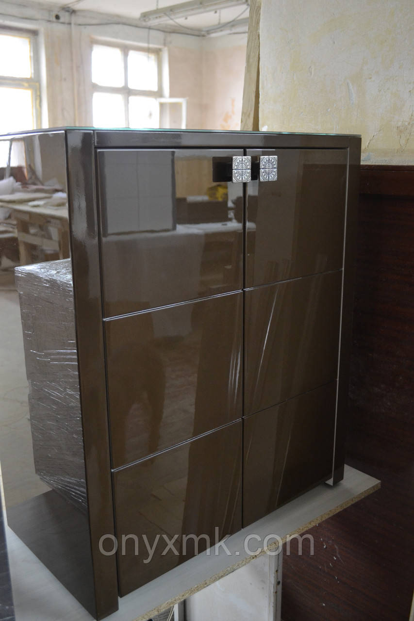 Підлогова тумба під умивальник коричнева