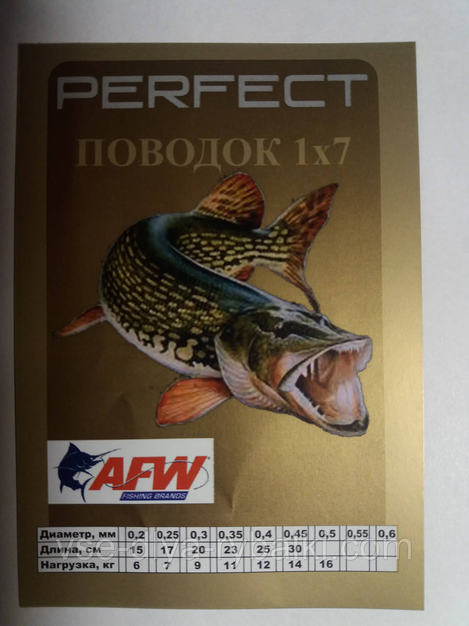 Повідець 1x7 AFW 25см 6кг