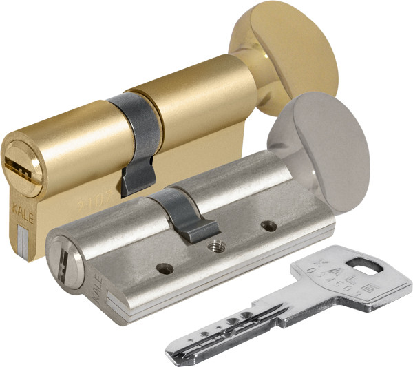 Циліндр KALE 164 DBNEM 70 (30*10*30) з вертушкою нікель