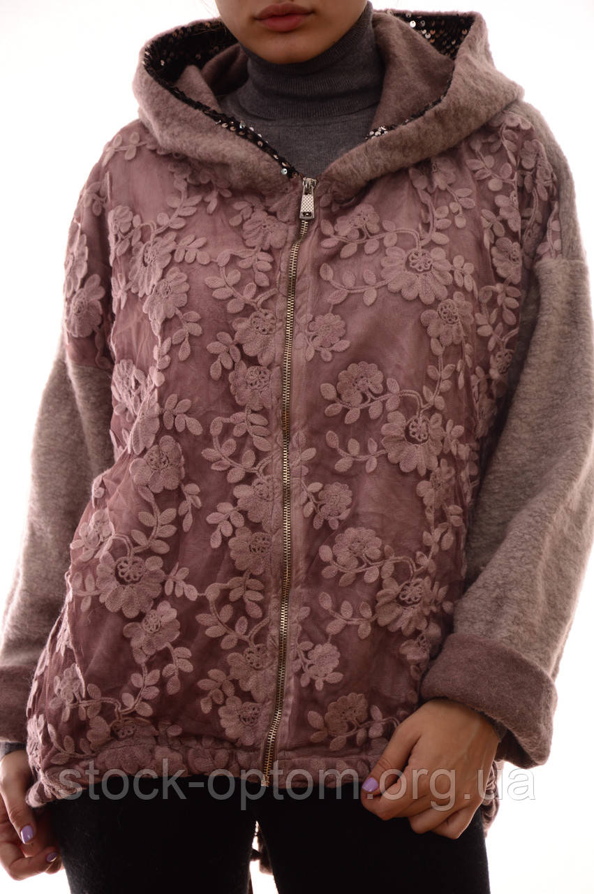 Бавовняні пальто оптом New collection oversize з капюшоном лот10шт