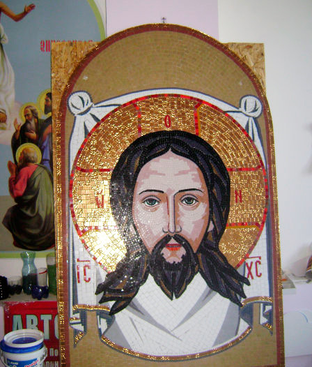 Ікона Спаса велика з мозаїки
